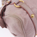 Miu Miu Hand Bag Vitellolux 2way Pink Gold Auth LN171V-25