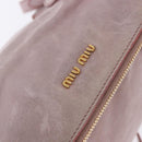 Miu Miu Hand Bag Vitellolux 2way Pink Gold Auth LN171V-28