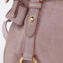 Miu Miu Hand Bag Vitellolux 2way Pink Gold Auth LN171V-2