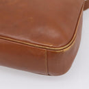 GUCCI Bamboo Shoulder Bag Leather 2way Brown Gold Auth LN172-14