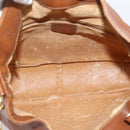 GUCCI Bamboo Shoulder Bag Leather 2way Brown Gold Auth LN172-17