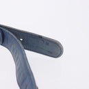 CHANEL Bicolore Waist Bag Leather Blue Gold CC Auth LN173-13