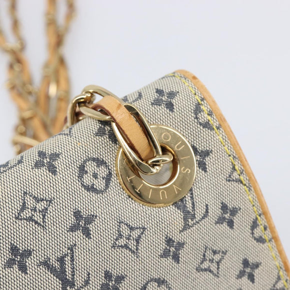 LOUIS VUITTON Monogram Mini Camille Chain Bag Blue M92002 LV Auth LN175A