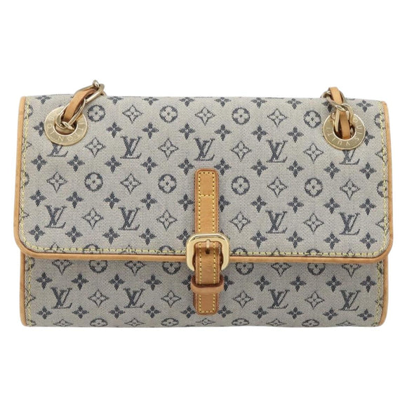 LOUIS VUITTON Monogram Mini Camille Chain Bag Blue M92002 LV Auth LN175A