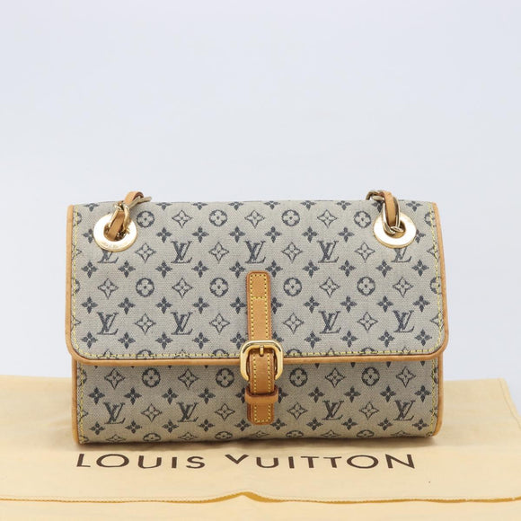LOUIS VUITTON Monogram Mini Camille Chain Bag Blue M92002 LV Auth LN175A