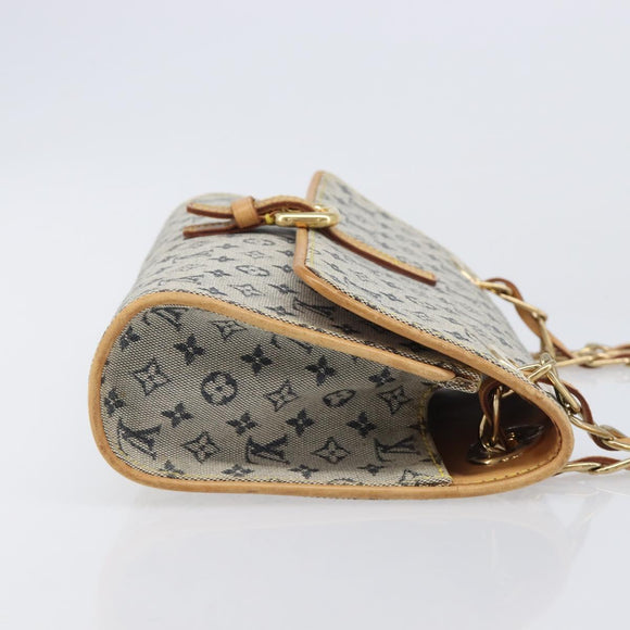 LOUIS VUITTON Monogram Mini Camille Chain Bag Blue M92002 LV Auth LN175A