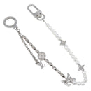 LOUIS VUITTON Bag Charm Chain Belt Pearl Fusion Key Holder M01947 LV Auth LN177M-1