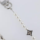 LOUIS VUITTON Bag Charm Chain Belt Pearl Fusion Key Holder M01947 LV Auth LN177M-10