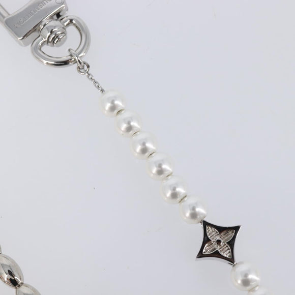 LOUIS VUITTON Bag Charm Chain Belt Pearl Fusion Key Holder M01947 LV Auth LN177M