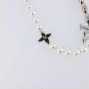 LOUIS VUITTON Bag Charm Chain Belt Pearl Fusion Key Holder M01947 LV Auth LN177M-14