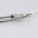 LOUIS VUITTON Bag Charm Chain Belt Pearl Fusion Key Holder M01947 LV Auth LN177M-19
