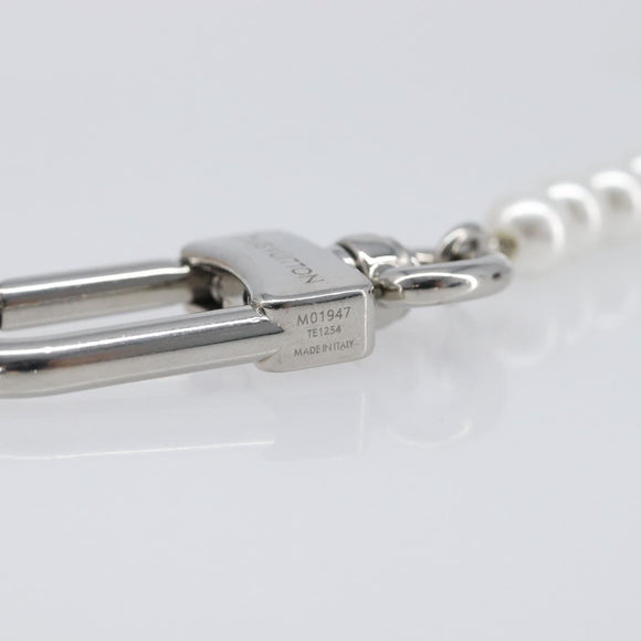 LOUIS VUITTON Bag Charm Chain Belt Pearl Fusion Key Holder M01947 LV Auth LN177M