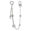 LOUIS VUITTON Bag Charm Chain Belt Pearl Fusion Key Holder M01947 LV Auth LN177M-2