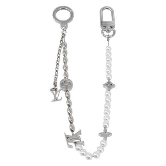 LOUIS VUITTON Bag Charm Chain Belt Pearl Fusion Key Holder M01947 LV Auth LN177M