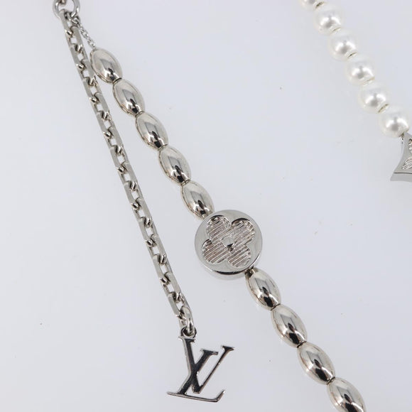 LOUIS VUITTON Bag Charm Chain Belt Pearl Fusion Key Holder M01947 LV Auth LN177M