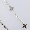 LOUIS VUITTON Bag Charm Chain Belt Pearl Fusion Key Holder M01947 LV Auth LN177M-9