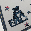 FENDI Selleria Peek A Boo I See You Bag Canvas 2way Light Blue Auth LN207SAM-24