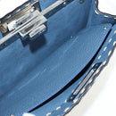 FENDI Selleria Peek A Boo I See You Bag Canvas 2way Light Blue Auth LN207SAM-31