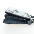 FENDI Selleria Peek A Boo I See You Bag Canvas 2way Light Blue Auth LN207SAM-4