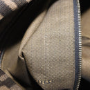 FENDI Zucca Canvas Mamma Baguette Shoulder Bag Black Brown Auth LN208V-27