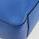 GUCCI Hand Bag Leather 2way Blue Gold Auth LN209SAM-18