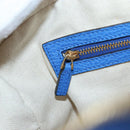 GUCCI Hand Bag Leather 2way Blue Gold Auth LN209SAM-30
