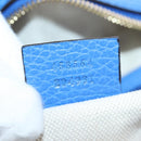 GUCCI Hand Bag Leather 2way Blue Gold Auth LN209SAM-11