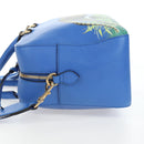 GUCCI Hand Bag Leather 2way Blue Gold Auth LN209SAM-3