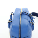 GUCCI Hand Bag Leather 2way Blue Gold Auth LN209SAM-6