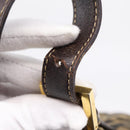 FENDI Zucca Canvas Mamma Baguette Shoulder Bag Brown Black Auth LN210V-9