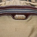 FENDI Zucca Canvas Mamma Baguette Shoulder Bag Brown Black Auth LN210V-23