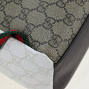 GUCCI GG Supreme Children's Backpack PVC Beige Silver 851222 Auth LN211M-15