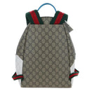 GUCCI GG Supreme Children's Backpack PVC Beige Silver 851222 Auth LN211M-3