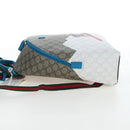 GUCCI GG Supreme Children's Backpack PVC Beige Silver 851222 Auth LN211M-4