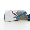 GUCCI GG Supreme Children's Backpack PVC Beige Silver 851222 Auth LN211M-5