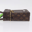 LOUIS VUITTON Monogram Vertical Box Trunk Shoulder Bag M59664 LV Auth LN212SM-4