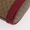 GUCCI Micro GG Supreme Fujiko-Pro Shoulder Bag PVC Beige Gold 647801 Auth LN214M-9