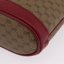 GUCCI Micro GG Supreme Fujiko-Pro Shoulder Bag PVC Beige Gold 647801 Auth LN214M-16