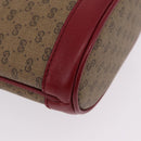 GUCCI Micro GG Supreme Fujiko-Pro Shoulder Bag PVC Beige Gold 647801 Auth LN214M-17