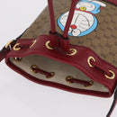 GUCCI Micro GG Supreme Fujiko-Pro Shoulder Bag PVC Beige Gold 647801 Auth LN214M-6
