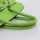 HERMES Birkin 35 Hand Bag Taurillon Leather Green Silver Auth LN220SM-7