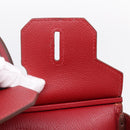 HERMES Star Mark Birkin 30 Hand Bag Taurillon Leather Red Silver Auth LN222SM-28
