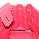 HERMES Star Mark Birkin 30 Hand Bag Taurillon Leather Red Silver Auth LN222SM-30