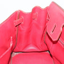 HERMES Star Mark Birkin 30 Hand Bag Taurillon Leather Red Silver Auth LN222SM-31