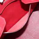 HERMES Star Mark Birkin 30 Hand Bag Taurillon Leather Red Silver Auth LN222SM-33