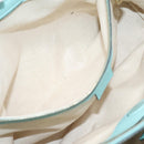 GUCCI Bamboo Hand Bag Leather 2way Light Blue Gold 323660 Auth LN229A-25