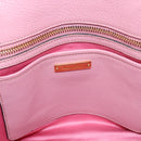 Miu Miu Hand Bag Leather 2way Pink Gold Auth LN232-18