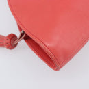 LOEWE Hand Bag Leather Red Silver Auth LN234V-16
