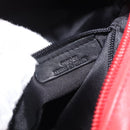 LOEWE Hand Bag Leather Red Silver Auth LN234V-11