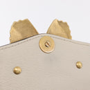 GUCCI Sherry Line Shoulder Bag Leather Ivory Gold Auth LN236V-22